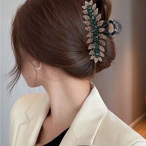 Women's Rhinestone Decor Luxury Large Hair Claw